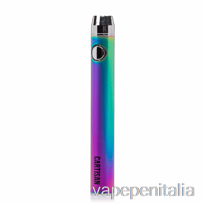 Scatola Vape Mod Cartisan Pulsante Vv 900 Doppia Carica Batteria 510 [micro] Arcobaleno